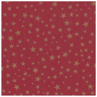 1x rollen kerst inpakpapier/cadeaupapier bordeaux rood 2,5 x 0,7 meter