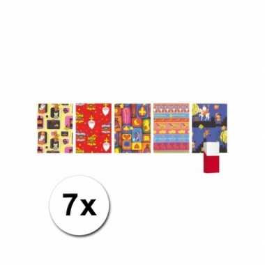 Grootverpakking inpakpapier van sinterklaas