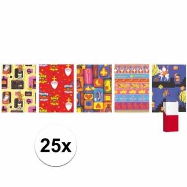 Grootverpakking inpakpapier van sinterklaas