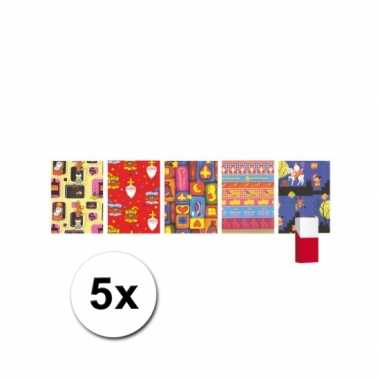 Grootverpakking inpakpapier van sinterklaas