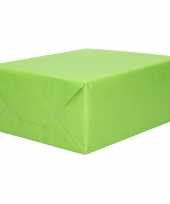 1x rol kraft inpakpapier groen 200 x 70 cm