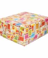 25x sinterklaas inpakpapier cadeaupapier gekleurd 250 x 70 cm