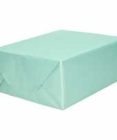 2x luxe inpakpapier cadeaupapier mint zijdeglans 150 x 70 cm