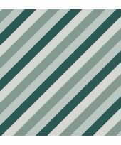 2x rollen inpakpapier cadeaupapier strepen petrol blauw 200 x 70 cm