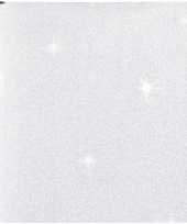 2x stuks cadeaupapier inpakpapier zilver met glitters 400 x 70 cm