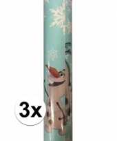 3x disney inpakpapier frozen olaf 200 x 70 cm op rol