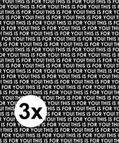 3x inpakpapier cadeaupapier this is for you 200 x 70 cm