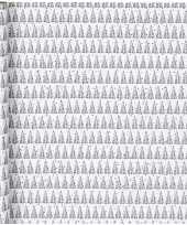 4x stuks kerst cadeaupapier inpakpapier met kerstbomen 70 x 400 cm