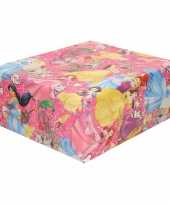 Inpakpapier cadeaupapier disney princess 200 x 70 cm roze