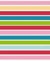 Inpakpapier cadeaupapier gekleurde streepjes 200 x 70 cm