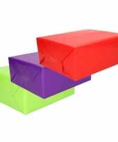 Inpakpapier voordeelset 3 rollen van 70 x 200 cm