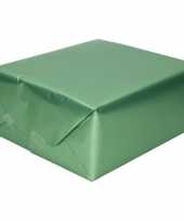 Luxe inpakpapier cadeaupapier jadegroen zijdeglans 150 x 70 cm