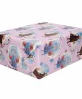 Rollen inpakpapier cadeaupapier disney frozen lila 200 x 70 cm