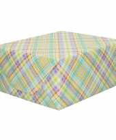 Rollen inpakpapier cadeaupapier gekleurde ruiten zigzag print 200 x 70 cm
